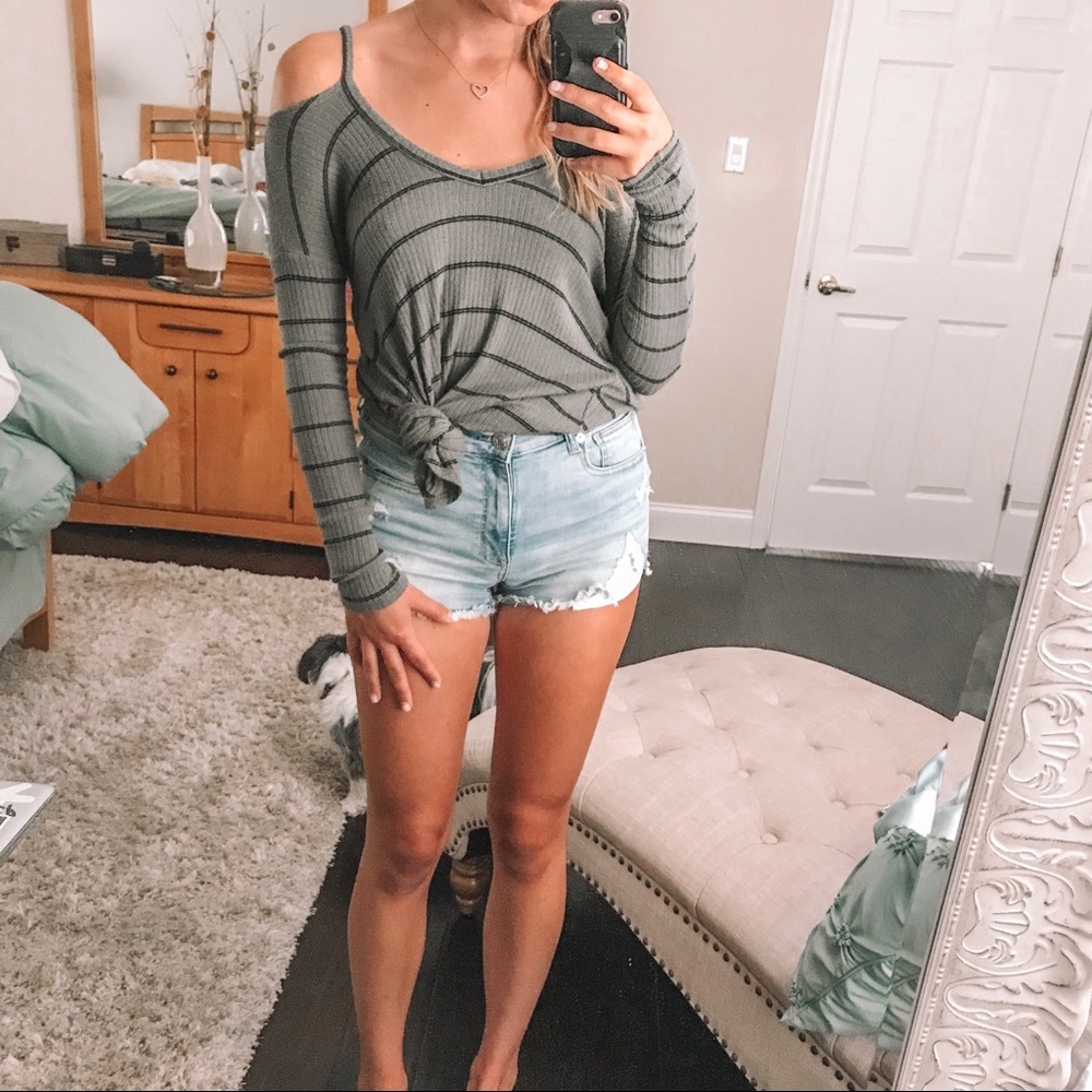Vintage Havana Cold Shoulder Long Sleeve